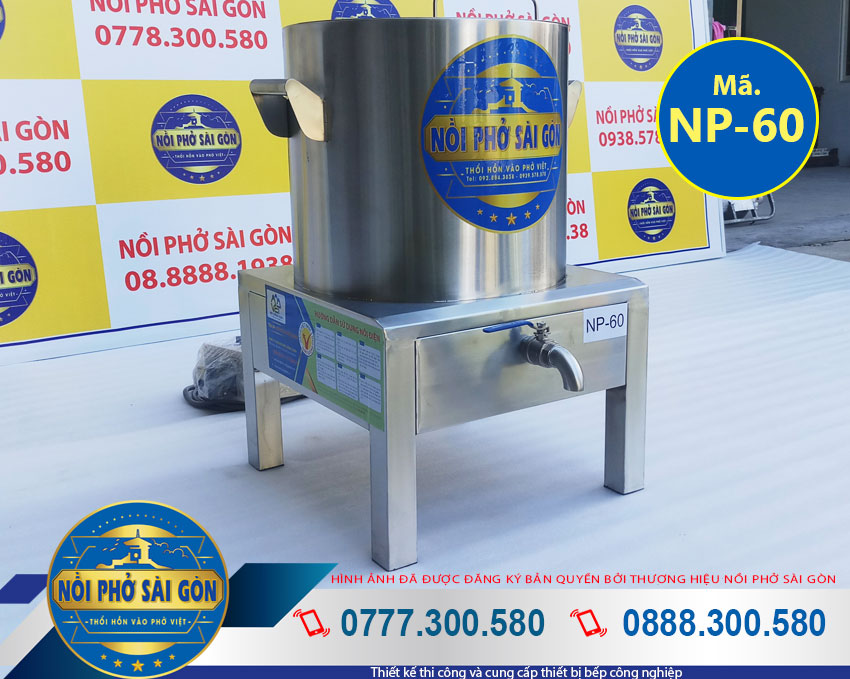 Nồi nấu phở bằng điện 60L, nồi nấu phở điện công nghiệp có thiết kế đẹp, cùng nguyên liệu inox 304 cao cấp, không bị hoen gỉ.(Ảnh thật tế).