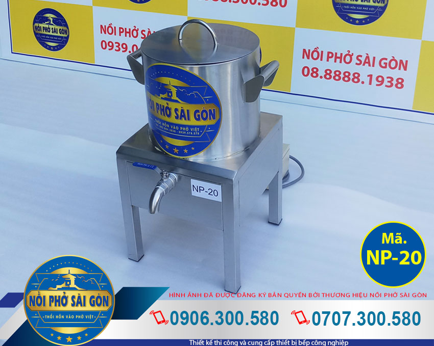 Báo giá bộ nồi điện nấu phở, nồi trụng hủ tiếu, nồi nhúng bánh phở bằng điện 20L (Ảnh thật tế).