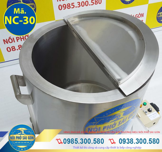 Thành nồi nấu cháo bằng điện, nồi hầm cháo công nghiệp. Được làm từ nguyên liệu là inox 304 cao cấp (Ảnh thật tế).
