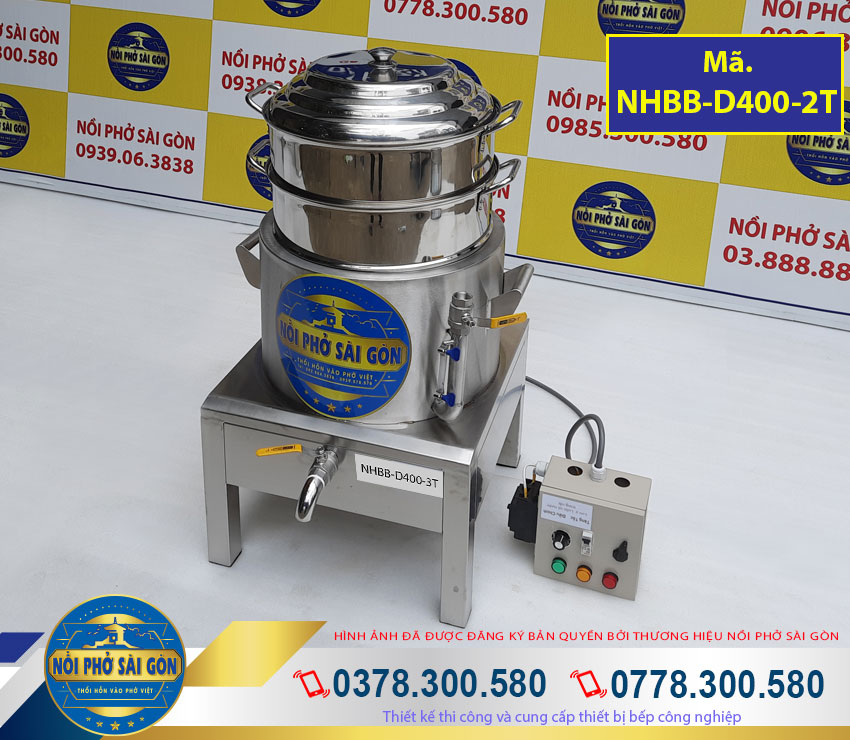 Địa chỉ mua nồi hấp bánh bao 2 tầng, nồi hấp bánh bao bằng điện, nồi hấp điện công nghiệp giá tốt tại TPHCM.