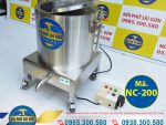 Thiết kế nồi điện nấu cháo, nồi nấu cháo công nghiệp bằng điện 200L gồm 2 lớp giúp cho vỏ bên ngoài không bị nóng.