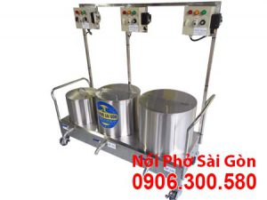 Bộ 3 Nồi Điện Nấu Phở Chung Bệ 40L-100L-150L