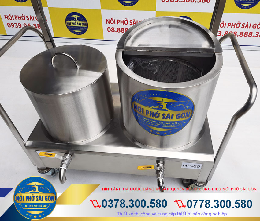 Bộ nồi điện nấu phở 30L-60L. Với kiểu dáng đẹp sang trọng, chất liệu inox 304. Đảm bảo sẽ là một sự lựa chọn hoàn hảo dành cho mọi quán phở.