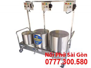 Bộ Nồi Nấu Phở Bằng Điện Liền Bệ 40L-120L-200L.