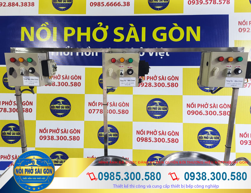 Bộ nồi nấu phở điện xe đẩy 30l-70l-90l sử dụng hộp điện rồi. Giúp an toàn và dễ dàng sử dụng hơn.