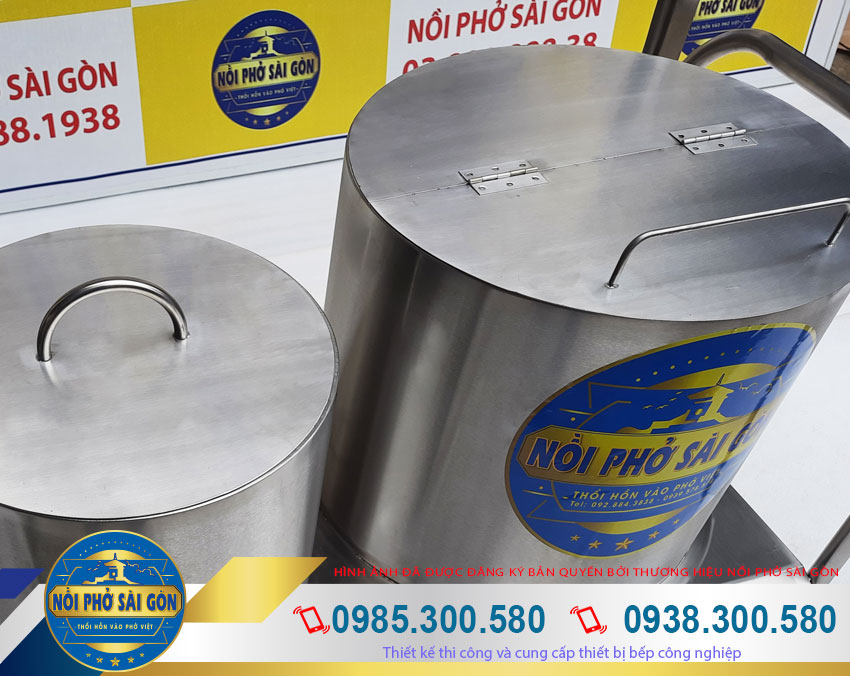 Bộ nồi điện nấu phở 20l-60l với kiểu dáng đẹp sang trọng, chất liệu inox 304 cao cấp.