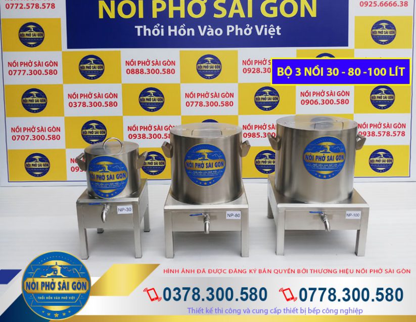 Thương hiệu Nồi Phở Sài Gòn - Địa chỉ mua bộ nồi nấu phở bằng điện chất liệu inox 304 cao cấp giá tốt tại TPHCM.